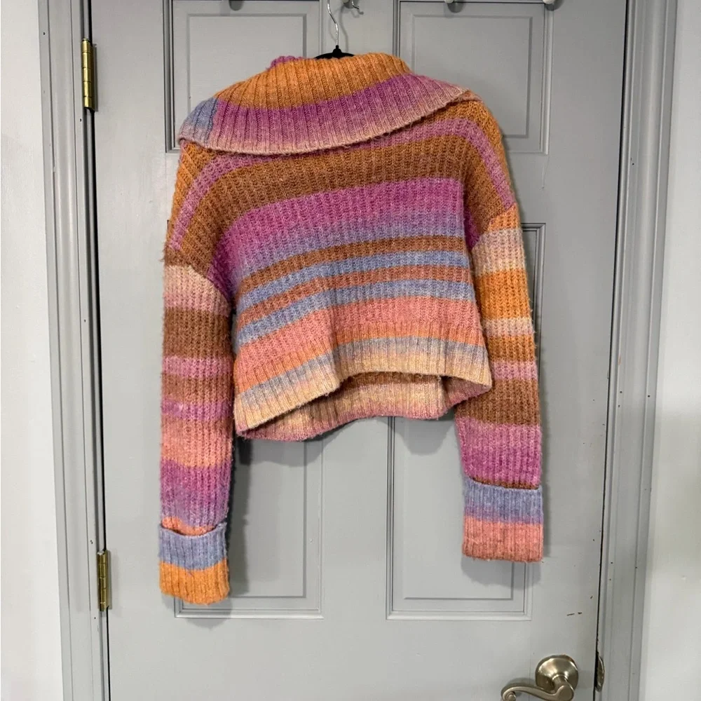 Anthropologie Multicolor Cowl Neck Sweater - Picture 3 of 6